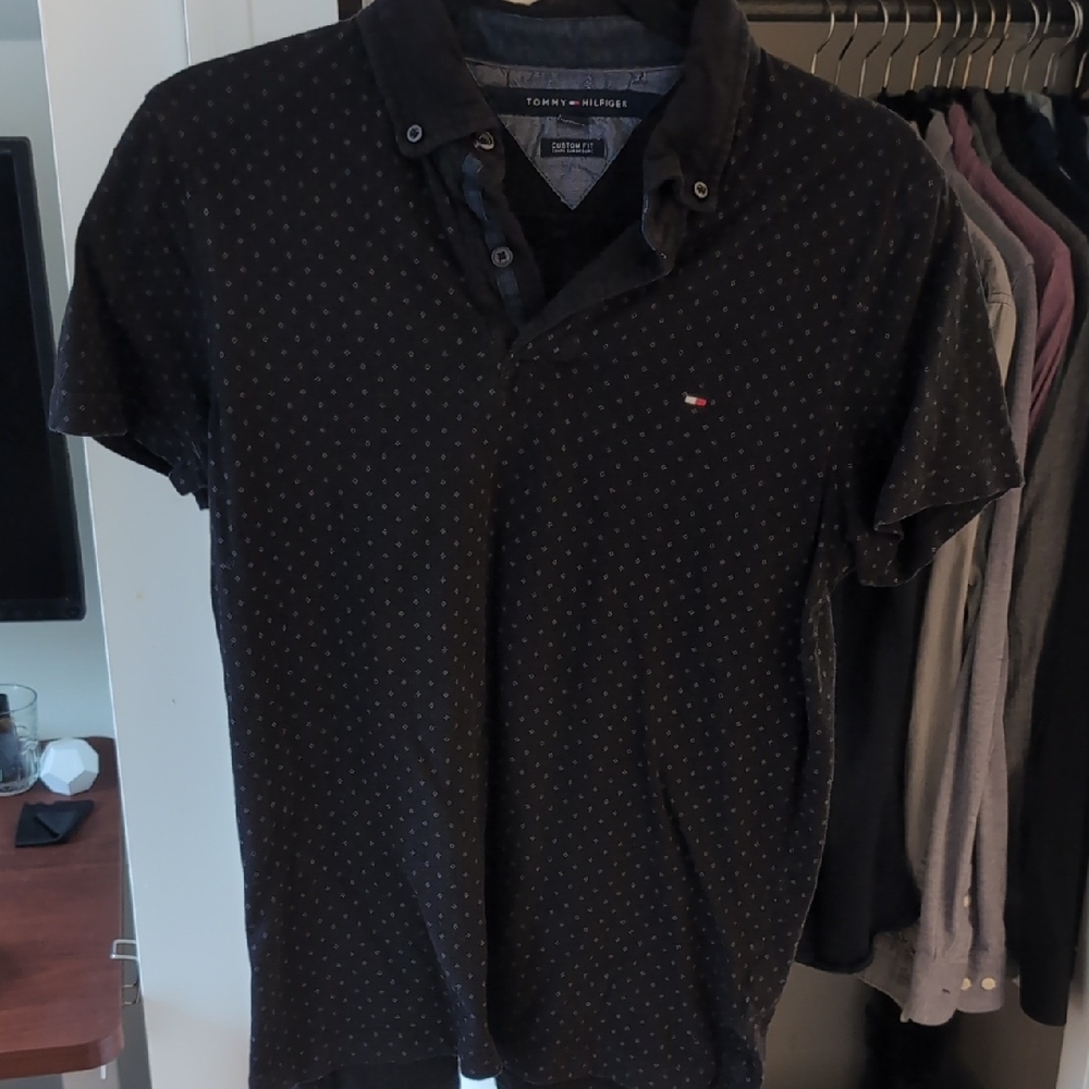 Tommy Hilfiger Men's Black Polo Shirt